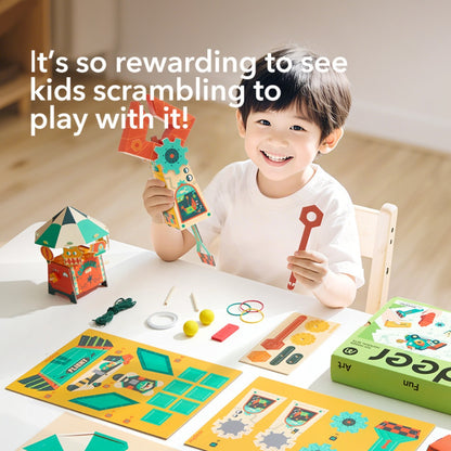 Mideer - DIY Kids Science Kit - Mechanics: Build Your Own Moving Models