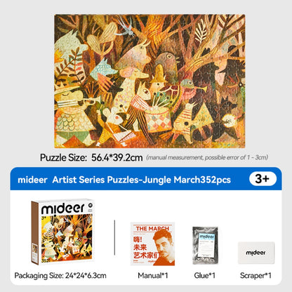 Mideer - Artist Puzzle: The March - 352 Piece Illustrated Jigsaw for Kids
