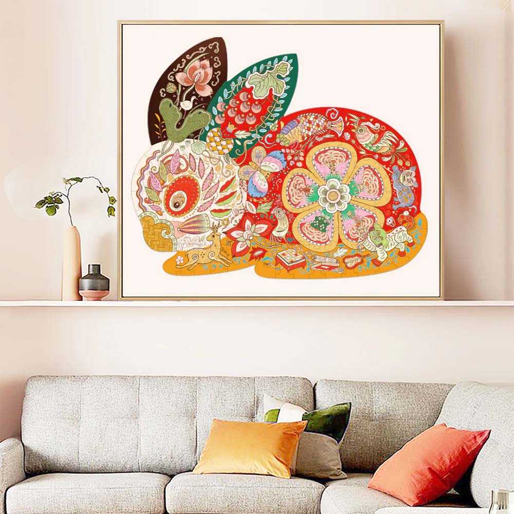 Mideer - Arist Shaped 188 Piece Puzzle Rabbit