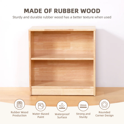 TookyToy - Wooden Shelf and Toy Storage for Kids Room: Rubber wood 60x60cm