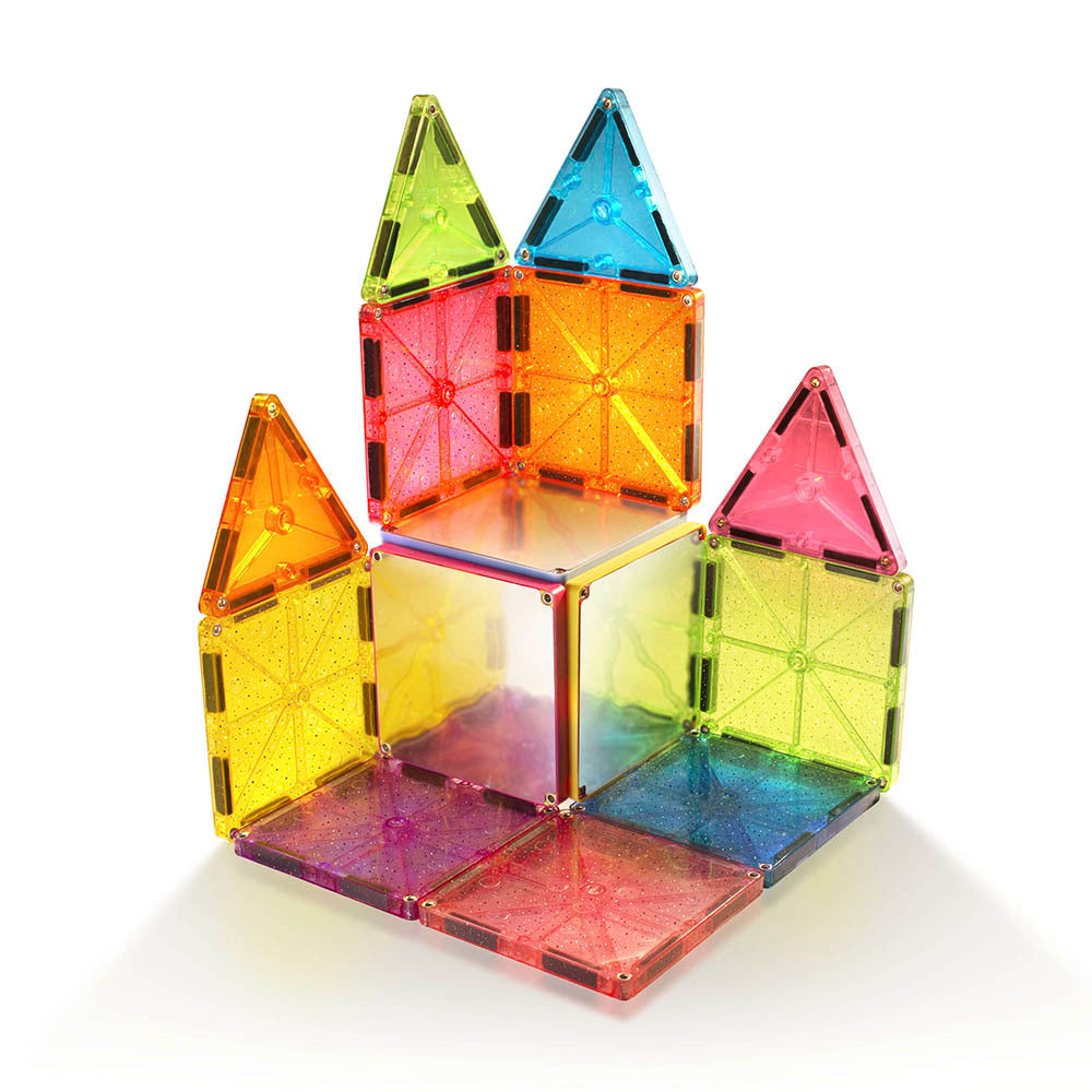 Magna-Tiles - Magnetic Construction Set - Stardust Set - 15pcs