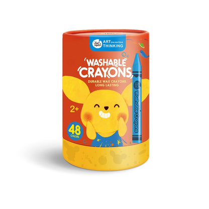 Jar Meló - Wax Crayons - Washable Non-Toxic - 48 Colours