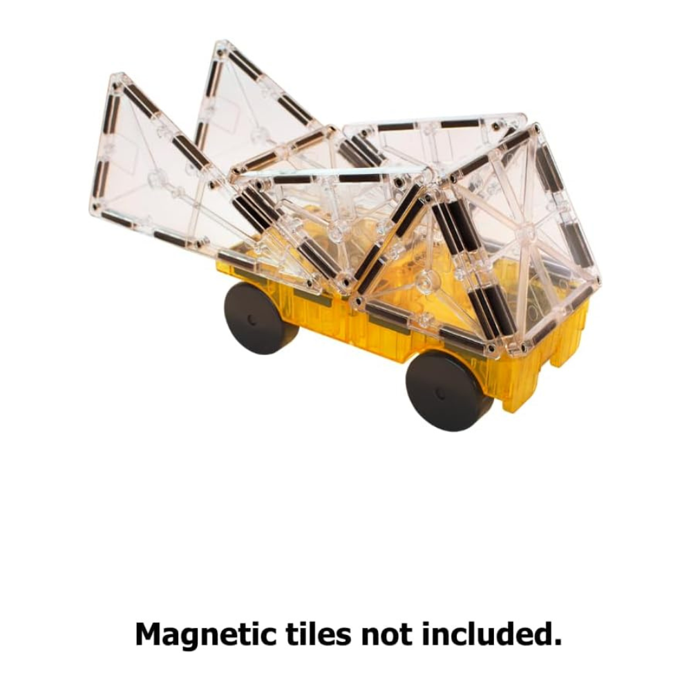 Magna-Tiles - Magnetic Construction Set - Cars Expansion set - 2pcs