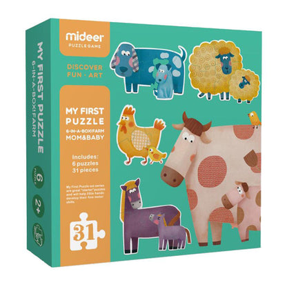 Mideer - My First Puzzle - Mom and Baby - 31pcs