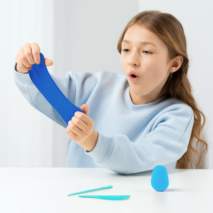 Hey Clay - Modelling Air-Dry Clay with Fun Interactive App - Rusty, Bluey Series, 5 cans