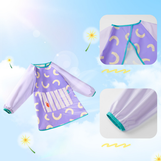 Mideer - Waterproof Art Smock: Kids Painting Apron - Hyacinth Purple