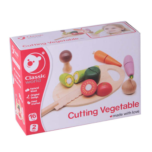 Classic World - Pretend & Play - Cutting Vegetable - 9pcs