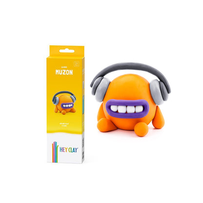 Hey Clay - Modelling Air-Dry Clay with Fun Interactive App - Muzon, series Aliens, 3 cans-**