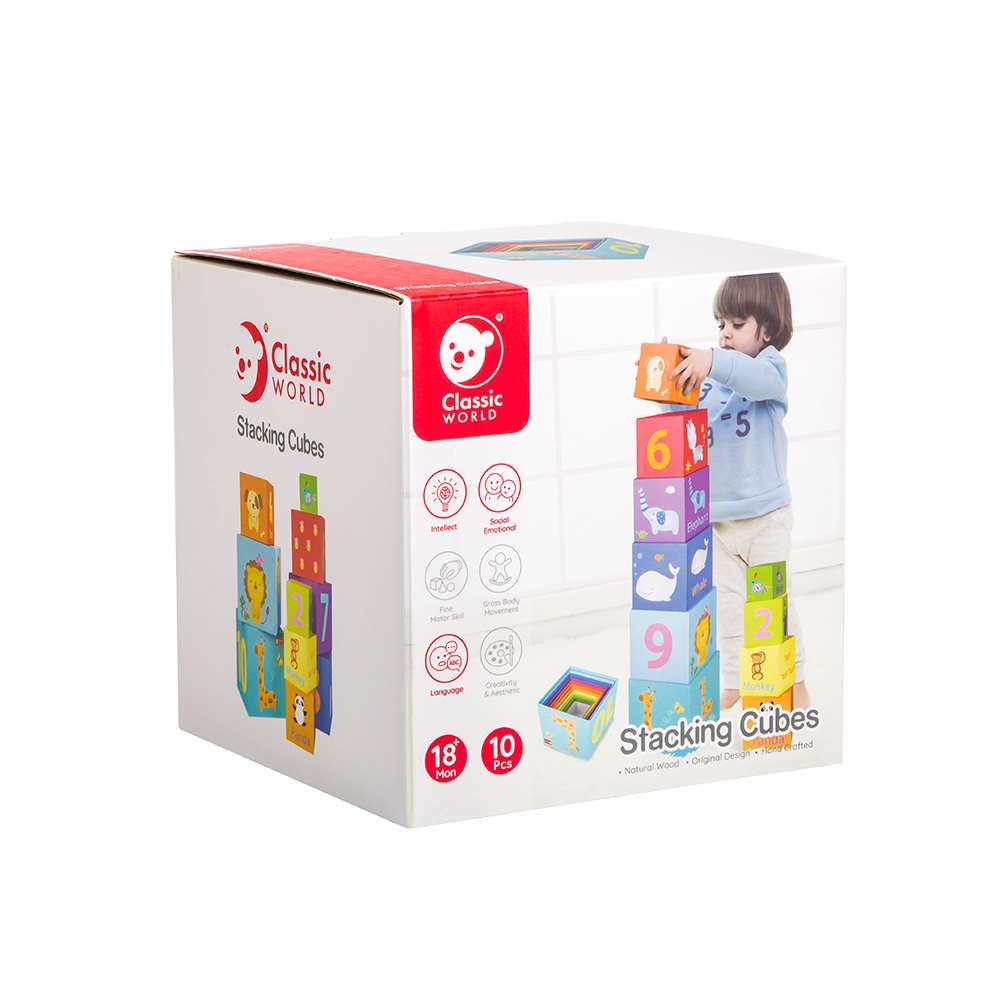 Classic World - Stacking Cubes - 10pcs