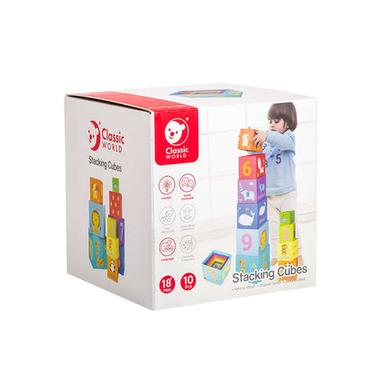 Classic World - Stacking Cubes - 10pcs