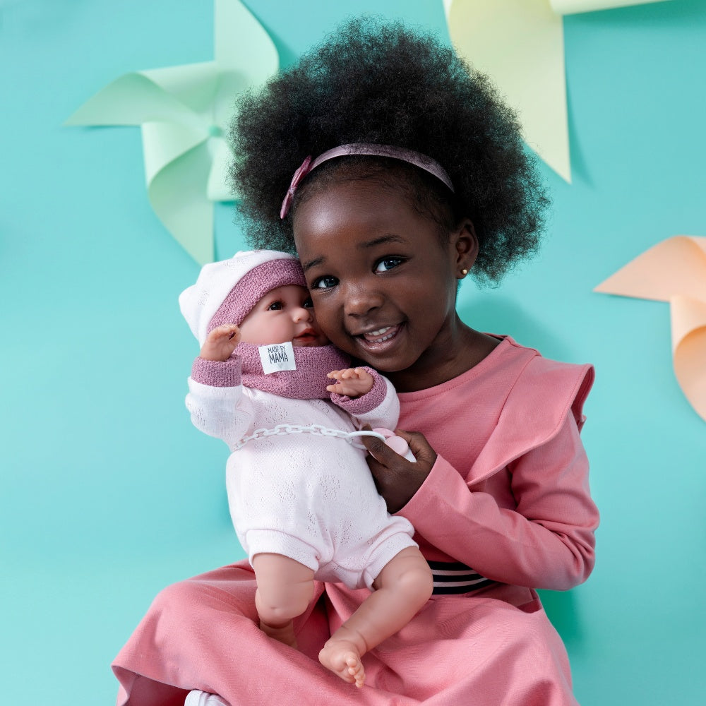 Llorens - Baby Girl Doll with Crying Mechanism, Clothing & Sleeping-bag: Mimi - 42cm