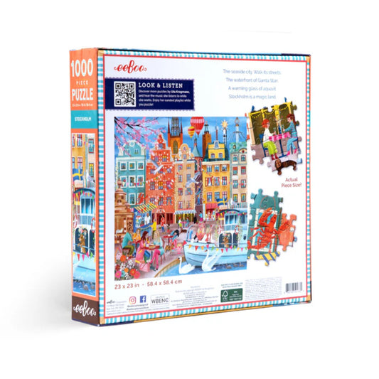 eeBoo - Stockholm 1000 Piece Square Puzzle