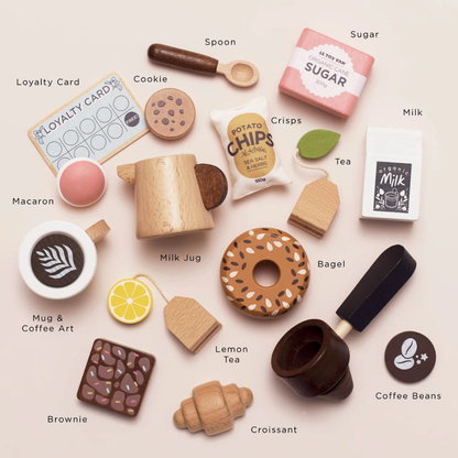 Le Toy Van - Barista Cafe Shop Playset - 18pcs