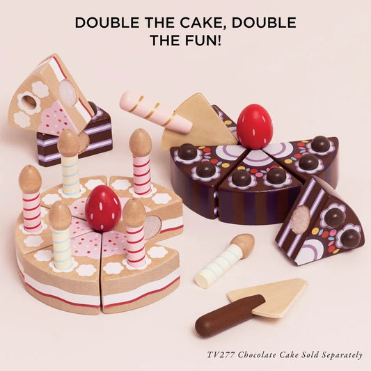 Le Toy Van - Sliceable Birthday Cake & Candles - 14pcs