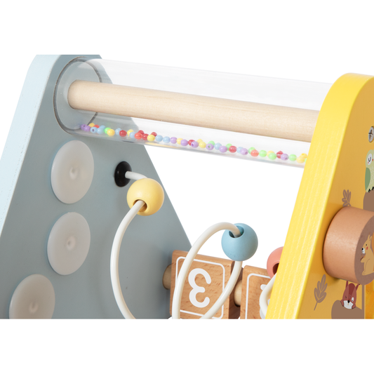 TookyToy - 5-in-1 Wooden Activity Triangle Baby Sensory Play Centre