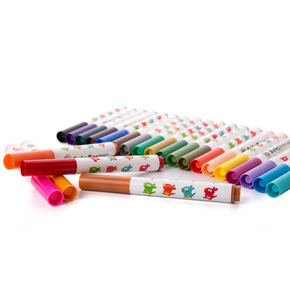 Jar Meló - Washable Markers - Non-Toxic - 24 Colours