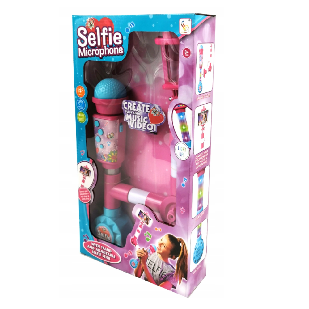 Cogo - Electric Dual Microphone & Selfie Stick Set