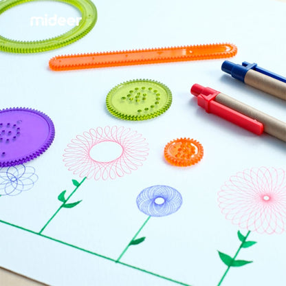 Mideer - Children's Spirograph Drawing Kit - Geometric Design Art Set