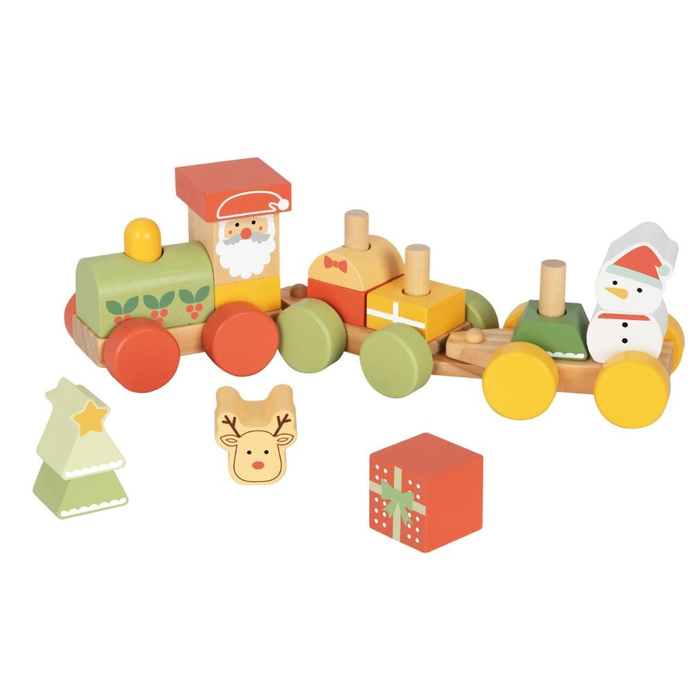 hi Pando - Wooden Christmas Stacking Train