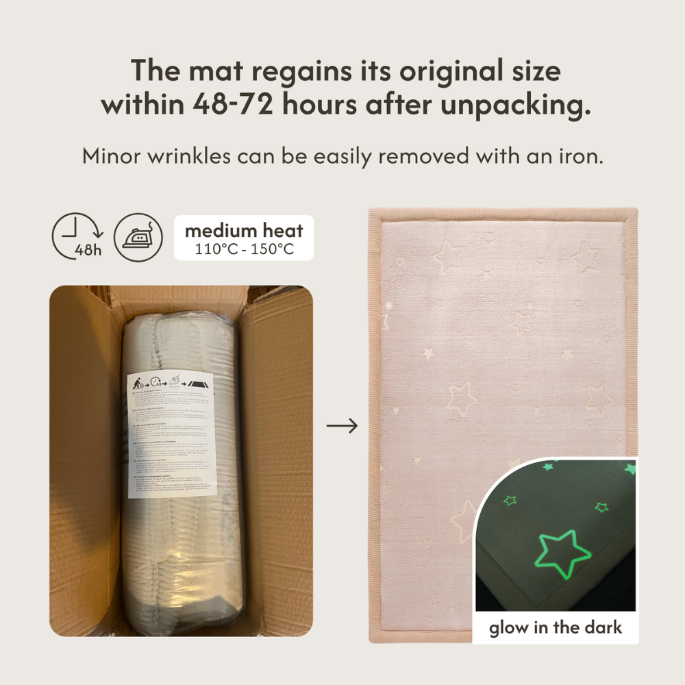 Hakuna Matte - GlowCloud Play Mat Carpet Glow in the Dark - Stars 170 x 120 x 2.5 cm