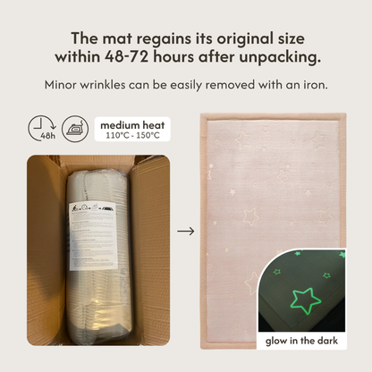 Hakuna Matte - GlowCloud Play Mat Carpet Glow in the Dark - Stars 170 x 120 x 2.5 cm