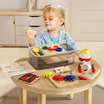 TopBright - 8-in-1 Montessori Educational Activity Box - 13-15 Months