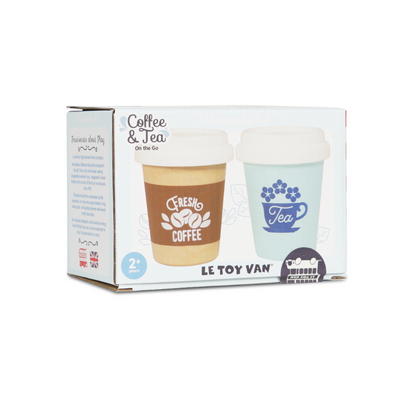 Le Toy Van - Wooden Tea & Coffee Re-Useable Eco Cups - 2pcs