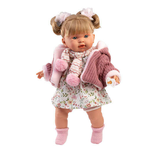Llorens - Baby Girl Doll with Crying Mechanism, Clothing & Accessories: Alexandra - 42cm