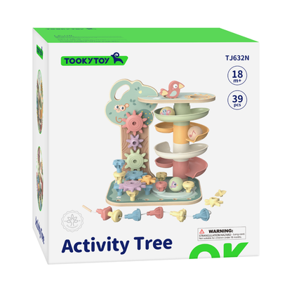 TookyToy - Montessori Tree Tower Multi-Activity Toy