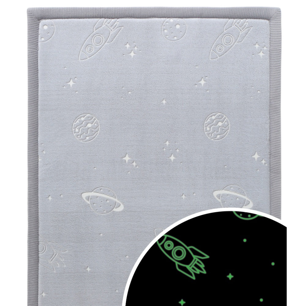 Hakuna Matte - GlowCloud Play Mat Carpet Glow in the Dark - Planets 170 x 120 x 2.5 cm