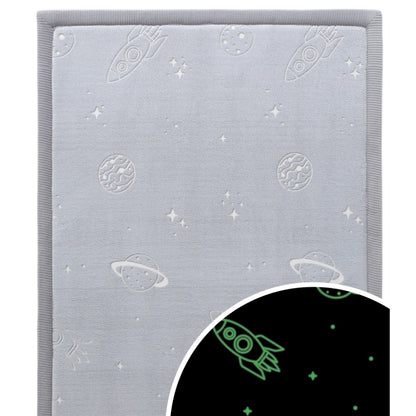 Hakuna Matte - GlowCloud Play Mat Carpet Glow in the Dark - Planets 170 x 120 x 2.5 cm