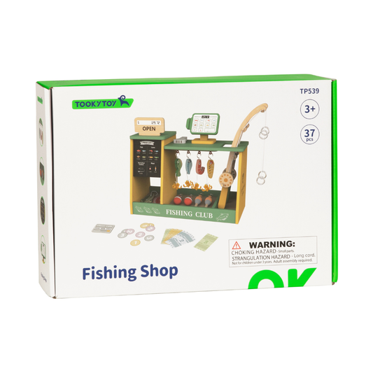 TookyToy - Pretend Play Fishing Market Shop Toy Set