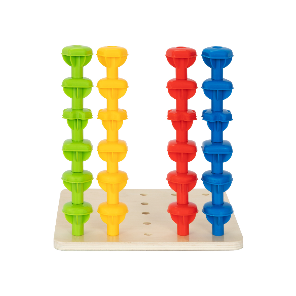 hi Pando - Panda Shape and Colour Matching Peg Toy - 34pcs