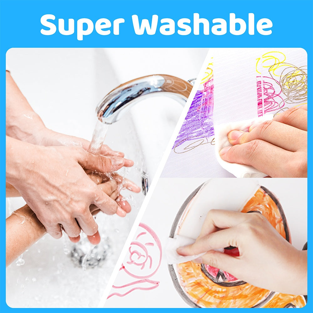 Jar Meló - Washable Markers - Non-Toxic - 48 Colours