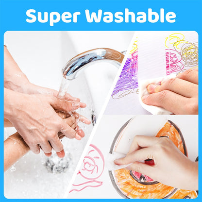 Jar Meló - Washable Markers - Non-Toxic - 48 Colours