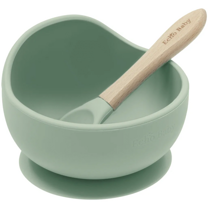 Echo Baby Silicone Suction Bowl and Spoon Set