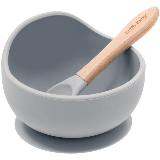 Echo Baby Silicone Suction Bowl and Spoon Set