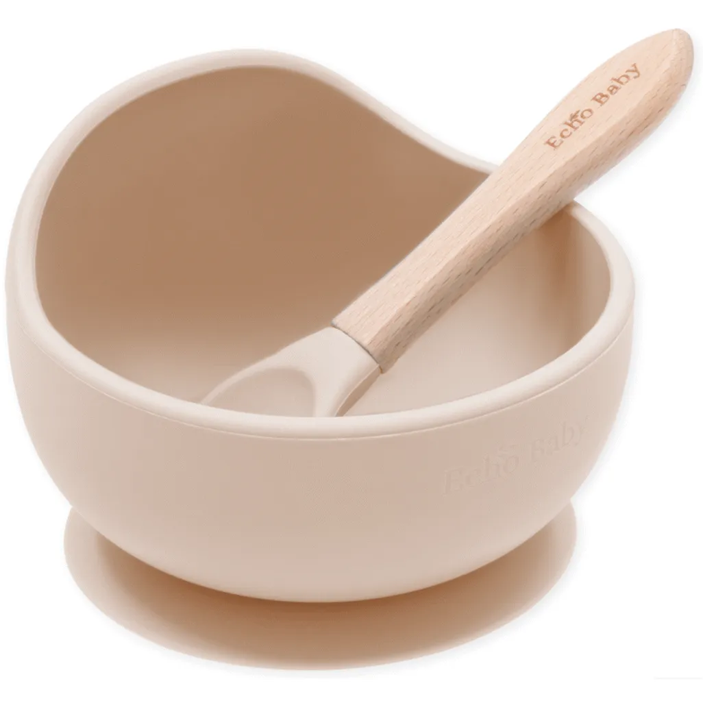 Echo Baby Silicone Suction Bowl and Spoon Set
