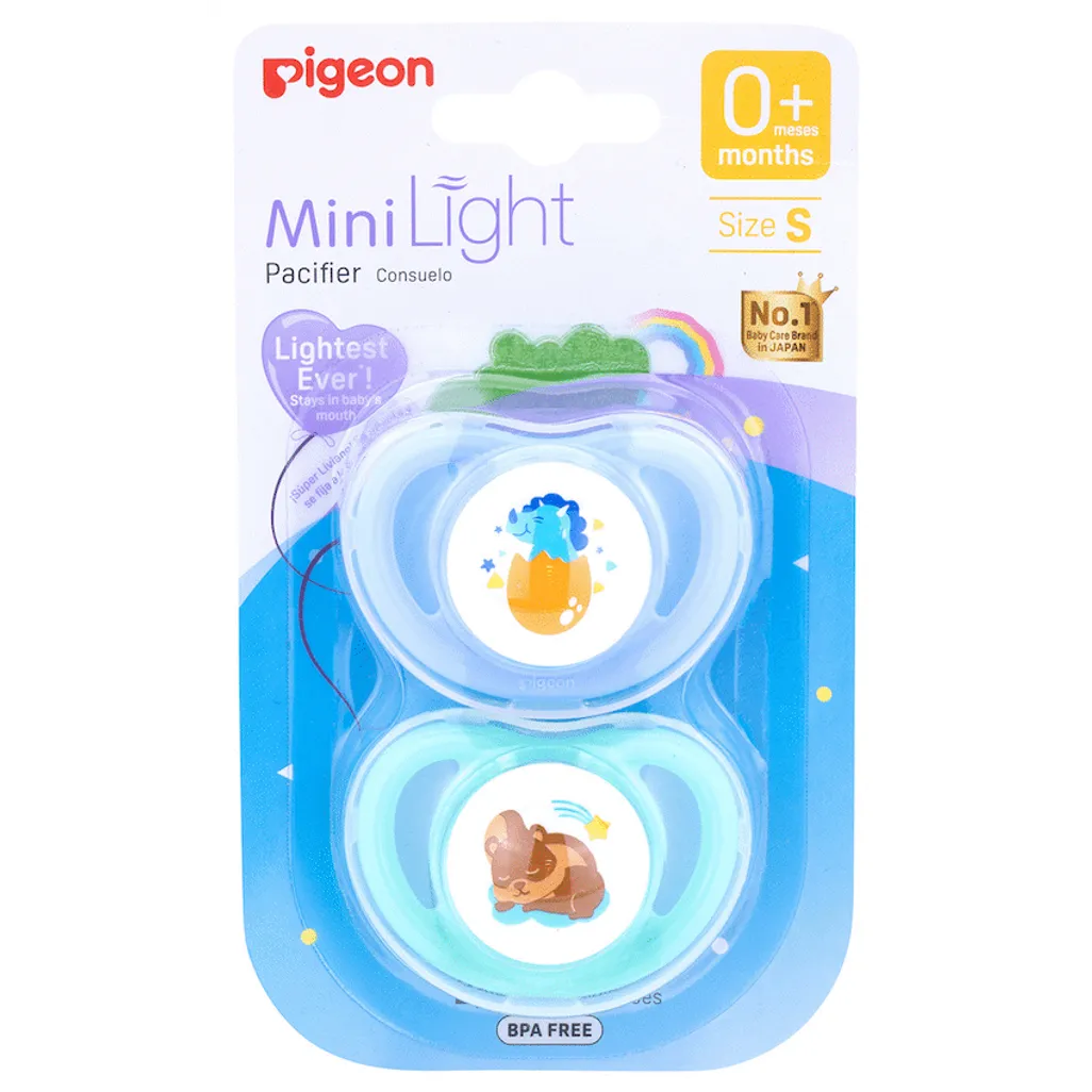 Pigeon - Minilight Pacifier (2 Pc) S