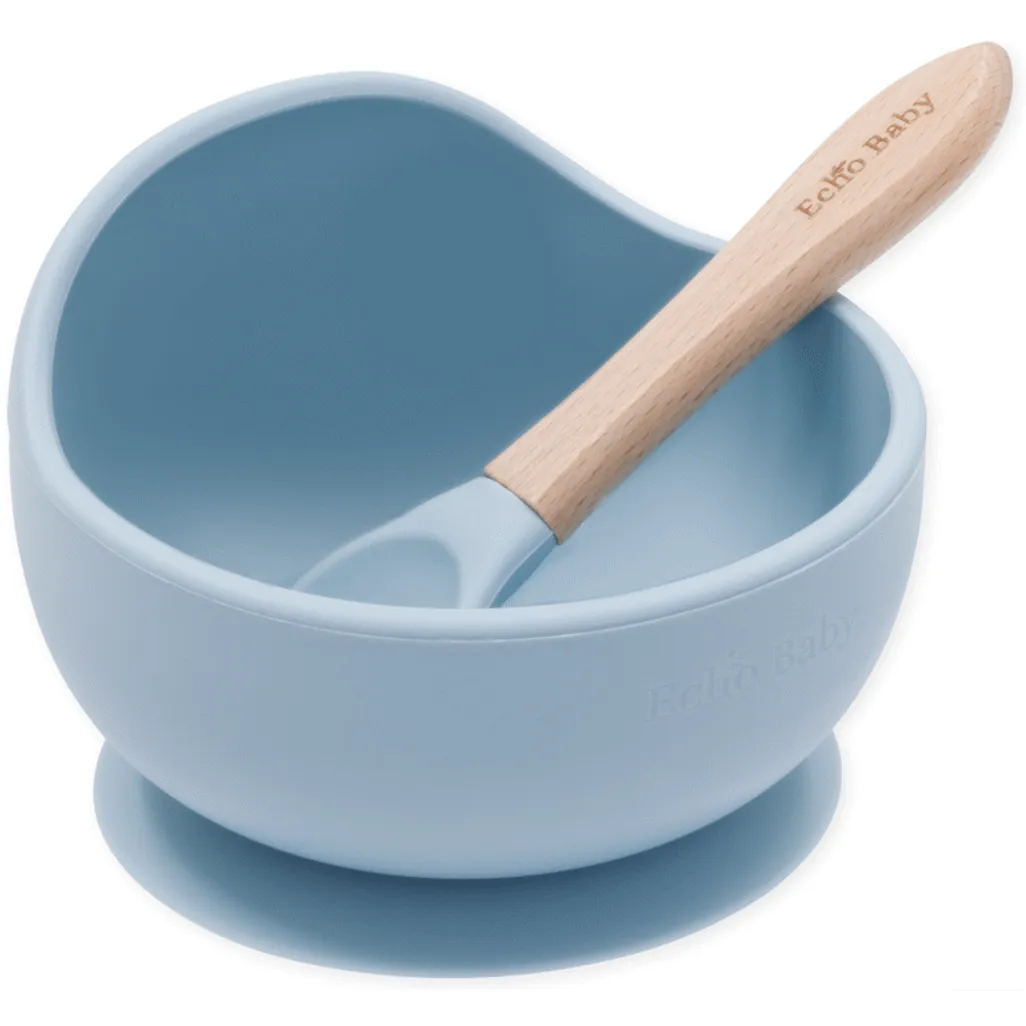 Echo Baby Silicone Suction Bowl and Spoon Set
