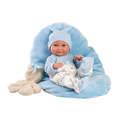 Llorens - Anatomically Correct Baby Boy Doll with Clothing & Cushion: Nico - 40cm