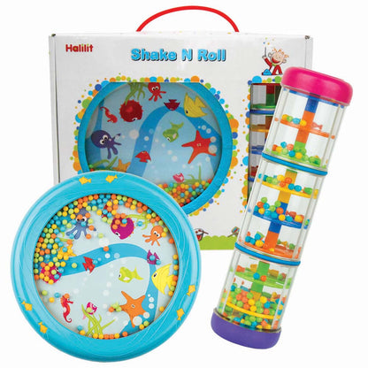 Halilit - Music Instrument for Babies & Toddlers - Shake 'n Roll Set of 2-**