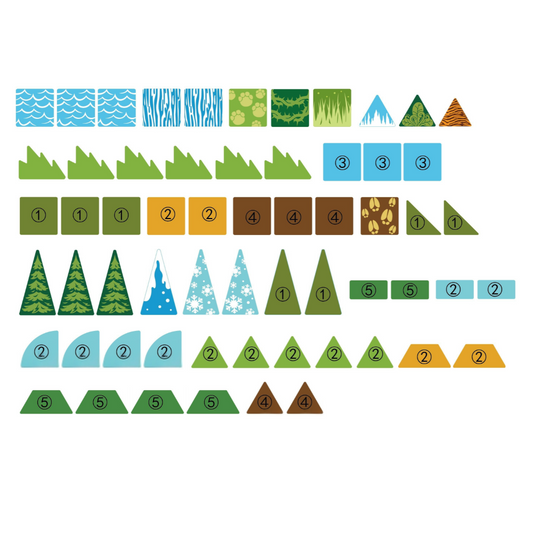 Magnetic Tiles - Forest Animals Set - 65 Pieces
