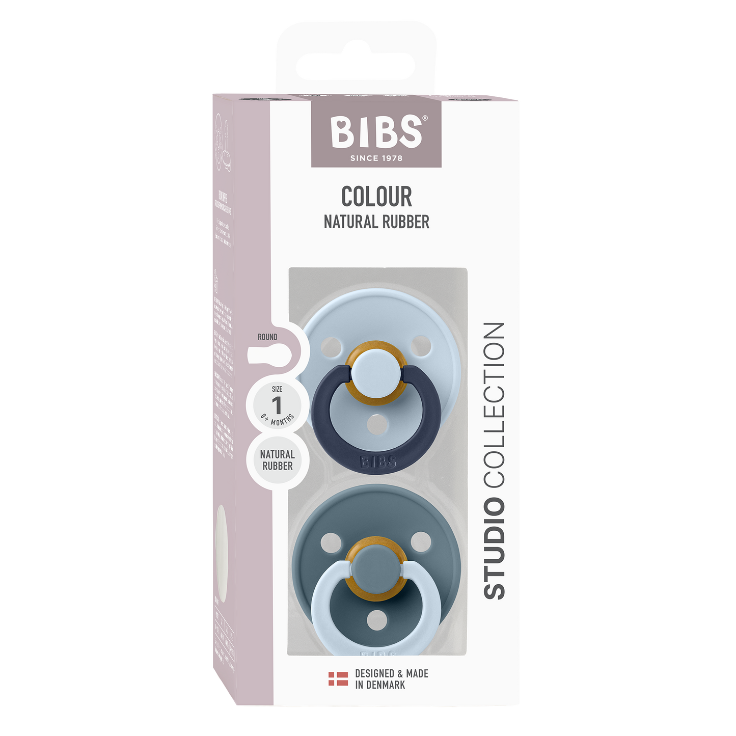 BIBS Fusion Latex Pacifier – 2-Pack Natural Rubber Pacifiers - Motherhood