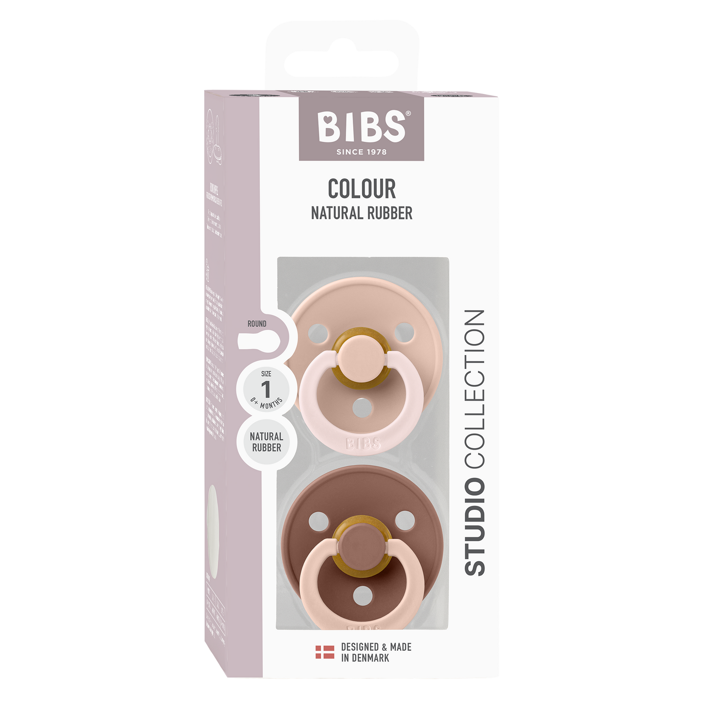 BIBS Fusion Latex Pacifier – 2-Pack Natural Rubber Pacifiers - Motherhood