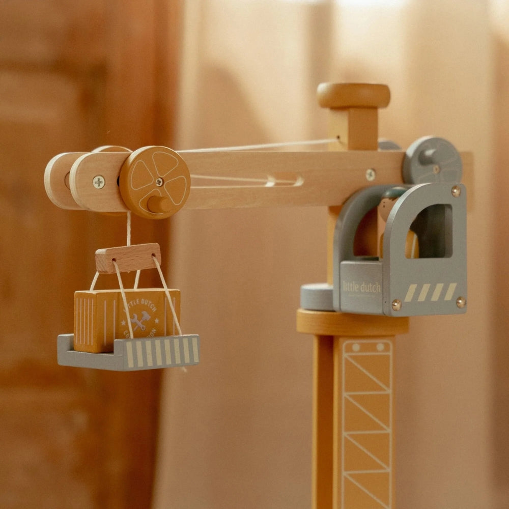 Little Dutch Wooden Crane Set FSC