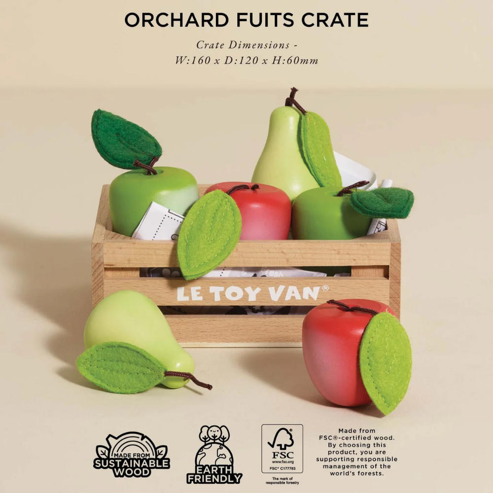 Le Toy Van - Market Crate Wooden Food Crates Complete Collection