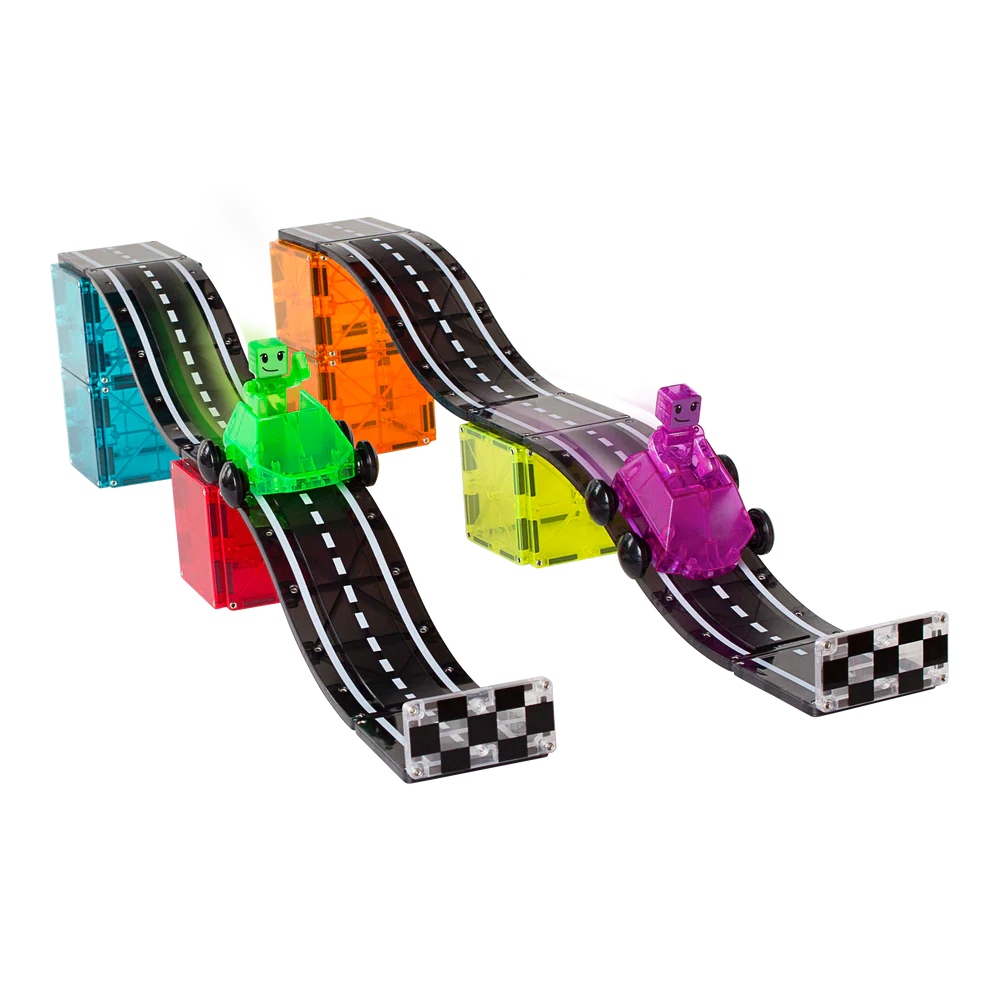 Magna-Tiles - Magnetic Construction Set - Downhill Duo Set - 40 pcs