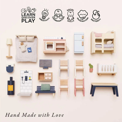 Le Toy Van - Complete Dolls House Furniture Set - 35pcs