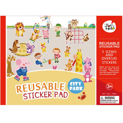 Jar Meló - Reusable Sticker Pad Set - City Park